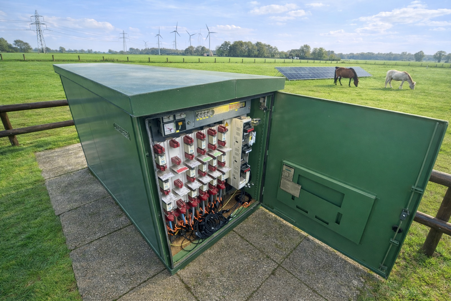 Trafostation mit digitaler Überwachungstechnologie